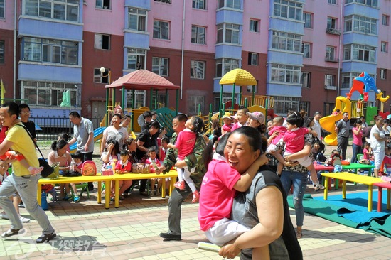 吉林蛟河紅纓首鋼美麗城幼兒園舉辦慶六一親子同樂活動