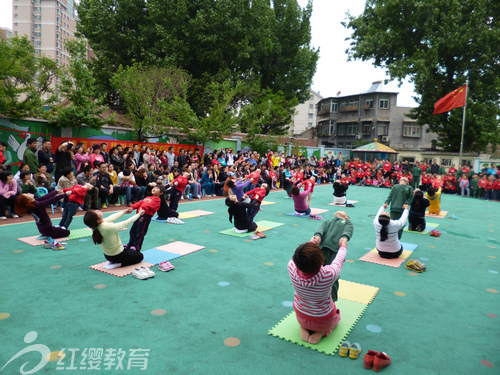 山東濟南紅纓智慧樹幼兒園舉辦春季運動會