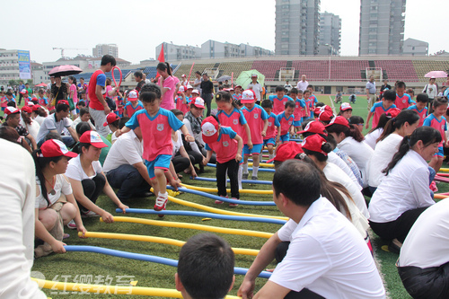 湖北武穴紅纓童心幼兒園迎六一親子同樂會